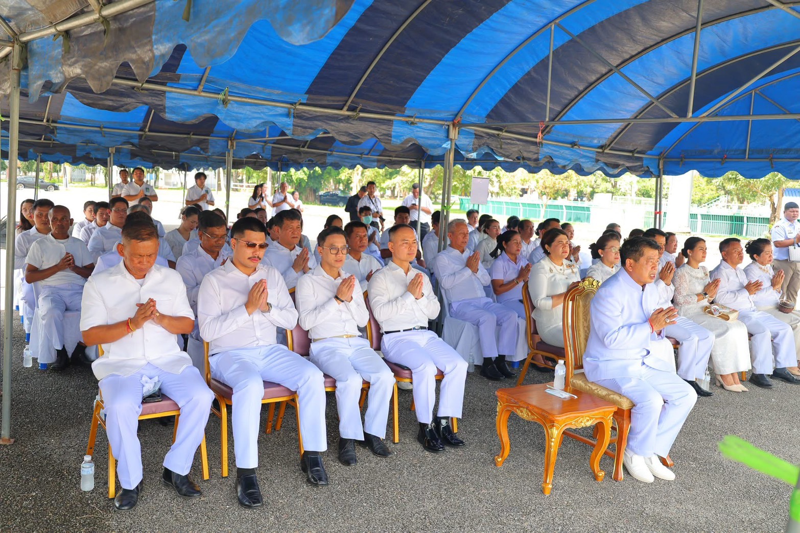 พช.ระนอง ร่วมพิธีบวงสรวงพราหมณ์ เนื่องในการก่อสร้างซุ้มถวายดอกไม้จันทน์ของจังหวัดระนอง